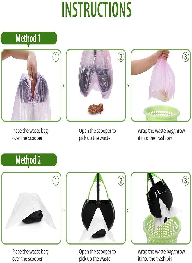 Pups&Pets Pet Pooper Scooper 24 Inch Large Size Length Portable Handle Cleaning Pickup Clip Poop Scoop for Dog and Cat Animal Waste (Color May Vary) - Image 4